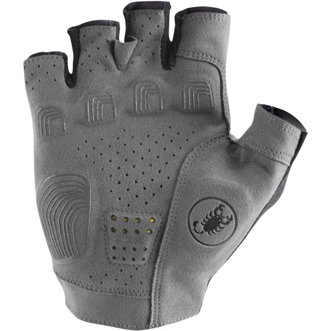 Castelli - manusi ciclism degete scurte Premio gloves - gri inchis