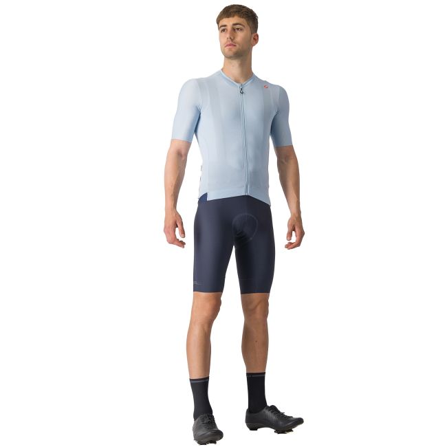 Castelli - tricou ciclism cu maneca scurta pentru barbati Espresso Jersey - albastru deschis