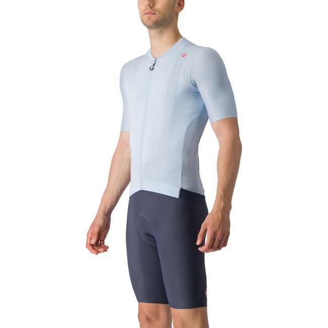 Castelli - tricou ciclism cu maneca scurta pentru barbati Espresso Jersey - albastru deschis