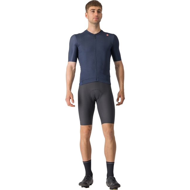 Castelli - tricou ciclism cu maneca scurta pentru barbati Espresso Jersey - albastru inchis indigo