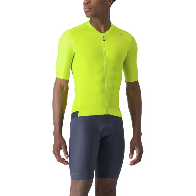 Castelli - tricou ciclism cu maneca scurta pentru barbati Espresso Jersey - galben lime electric