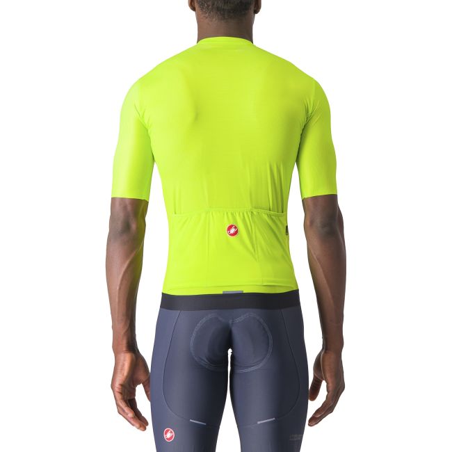 Castelli - tricou ciclism cu maneca scurta pentru barbati Espresso Jersey - galben lime electric