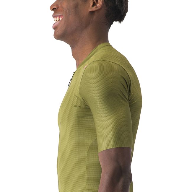 Castelli - tricou ciclism cu maneca scurta pentru barbati Espresso Jersey - verde inchis kaki