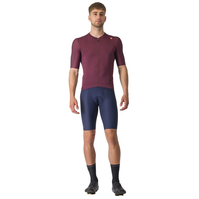 Castelli - tricou ciclism cu maneca scurta pentru barbati Espresso Jersey - visiniu bordo