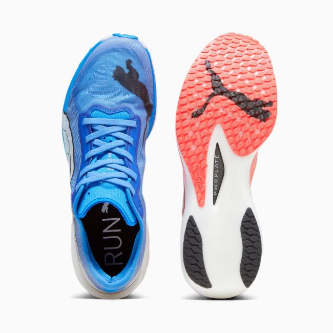 Puma - pantofi alergare pentru barbati Deviate Nitro Elite 2 - roz portocaliu orhidee albastru ultra alb