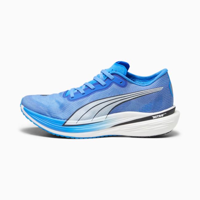 Puma - pantofi alergare pentru barbati Deviate Nitro Elite 2 - roz portocaliu orhidee albastru ultra alb