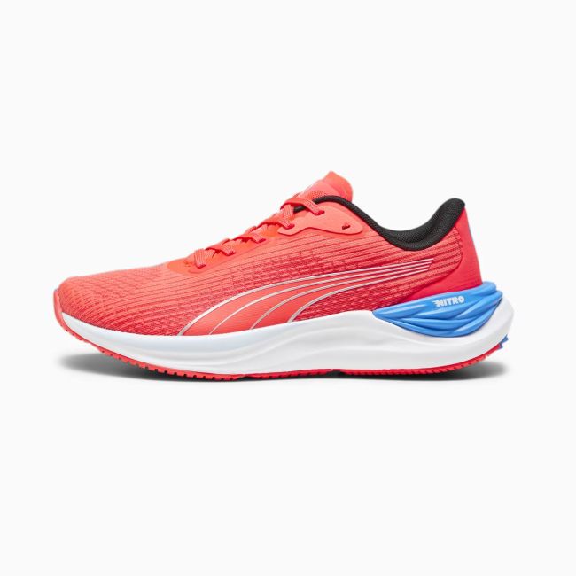 Puma - pantofi alergare pentru femei Electrify NITRO 3 - portocaliu Orhidee alb albastru Ultra