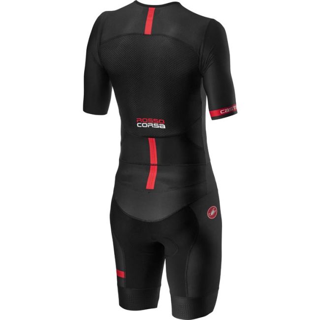 Castelli - costum trisuit triatlon pentru barbati, maneca scurta Free Sanremo SS Suit - negru