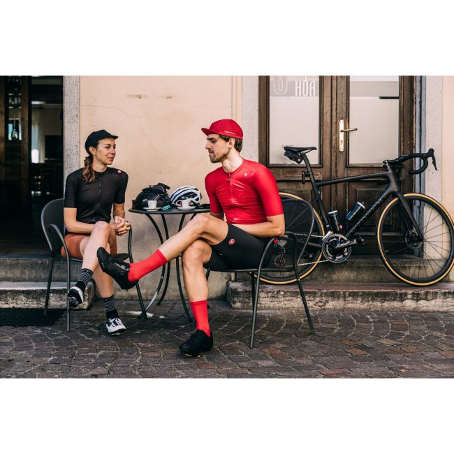 Castelli - pantaloni scurti ciclism barbati Espresso Bibshort - negru