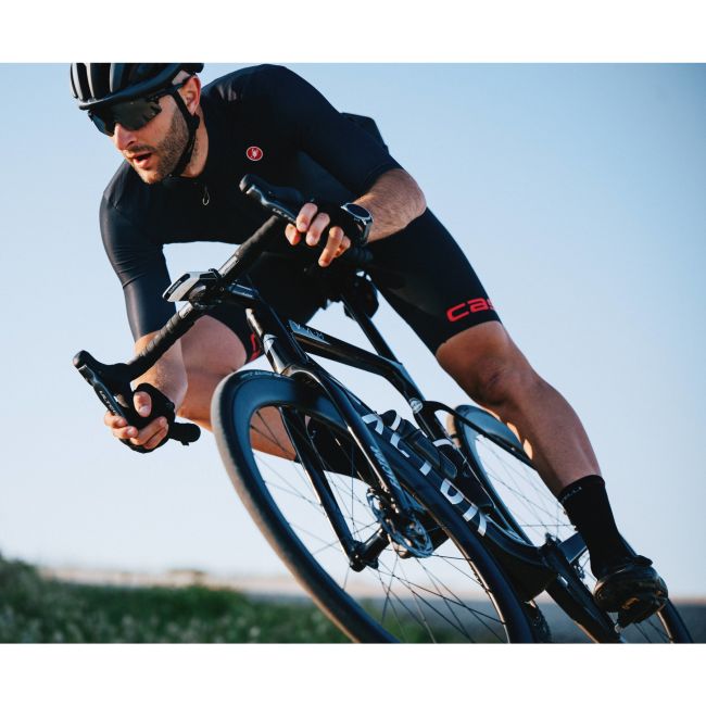 Castelli - pantaloni scurti ciclism barbati Free Aero RC Classic Bibshort - negru alb