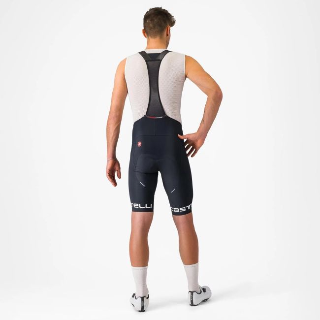 Castelli - pantaloni scurti ciclism barbati Free Aero RC Classic Bibshort - negru alb