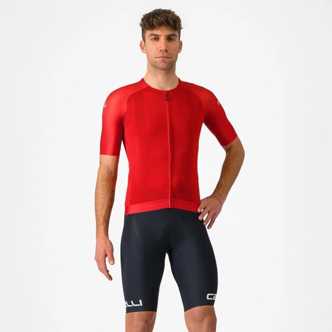 Castelli - pantaloni scurti ciclism barbati Free Aero RC Classic Bibshort - negru alb