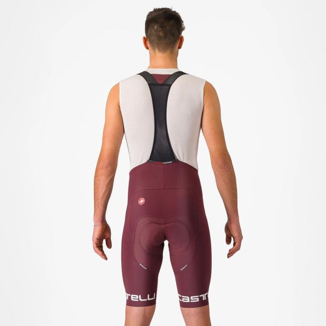 Castelli - pantaloni scurti ciclism barbati Free Aero RC Classic Bibshort - visiniu gri inchis