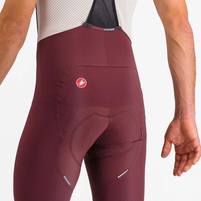 Castelli - pantaloni scurti ciclism barbati Free Aero RC Classic Bibshort - visiniu gri inchis
