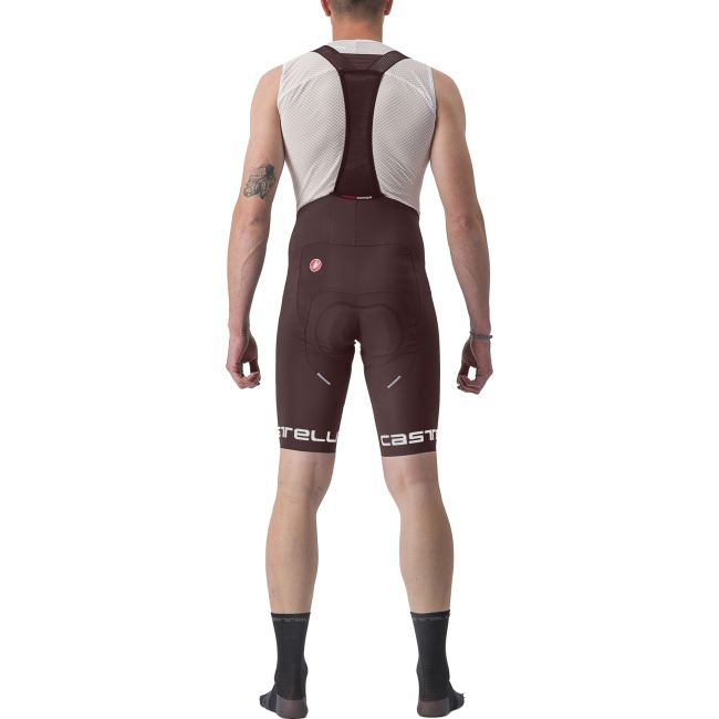 Castelli - pantaloni scurti ciclism barbati Free Aero RC Classic Bibshort - visiniu gri inchis