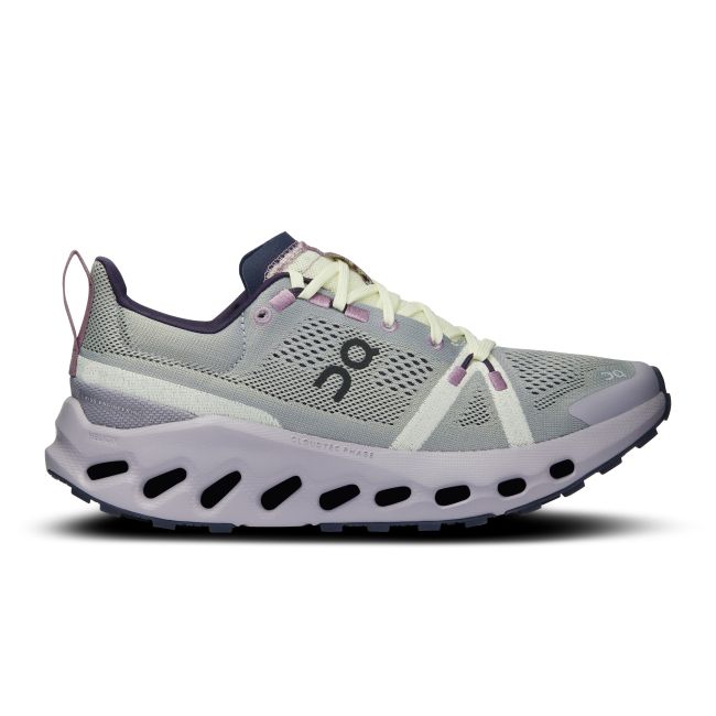 On - pantofi alergare trail - Cloudsurfer Trail W - mov gri deschis alb