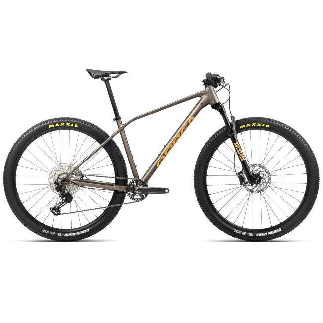 Bicicletă MTB XC hardtail Orbea ALMA H20 - Taupe Brown (Matt) | Mango (Gloss)