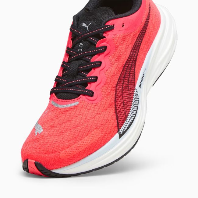 Puma - pantofi alergare pentru femei Deviate Nitro 2 - portocaliu Orhidee negru albastru artic