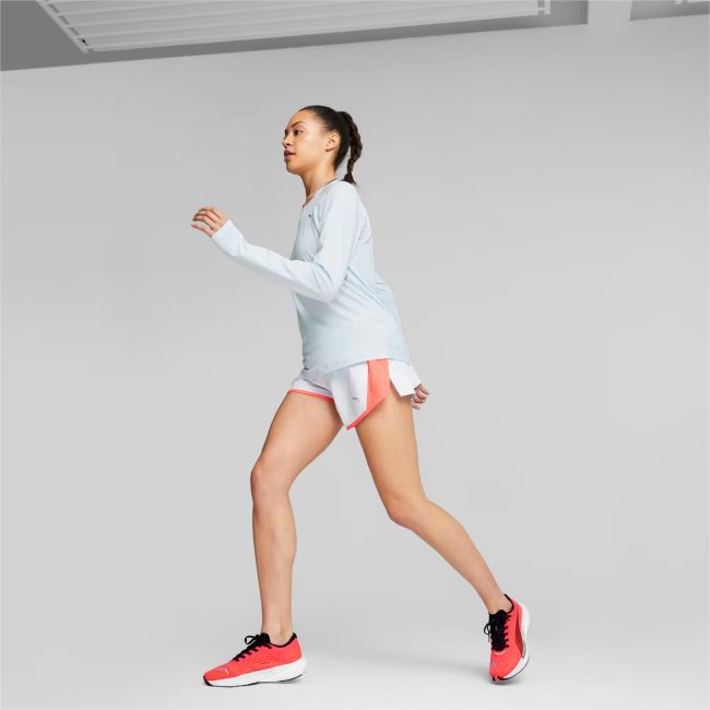 Puma - pantofi alergare pentru femei Deviate Nitro 2 - portocaliu Orhidee negru albastru artic