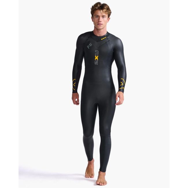 2XU - costum neopren P:1 Propel Wetsuit pentru barbati - negru portocaliu
