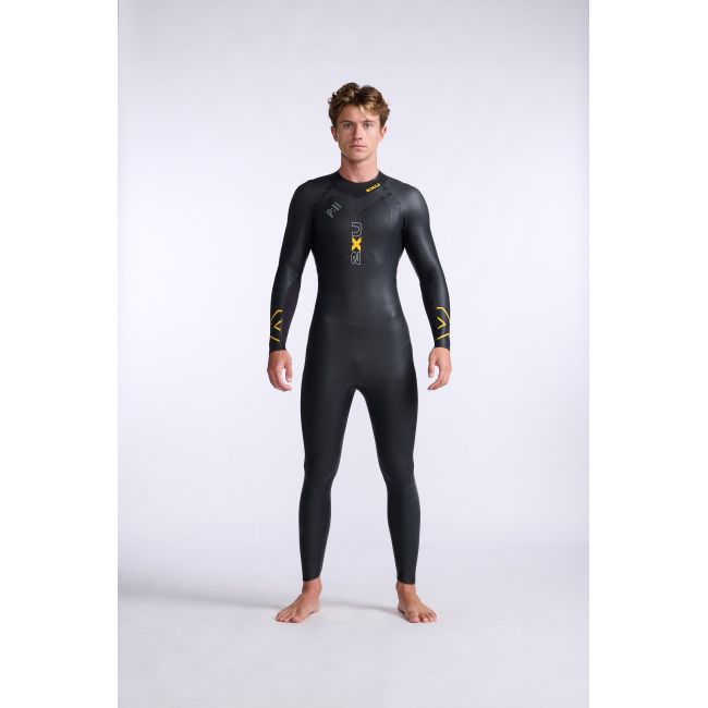 2XU - costum neopren P:1 Propel Wetsuit pentru barbati - negru portocaliu