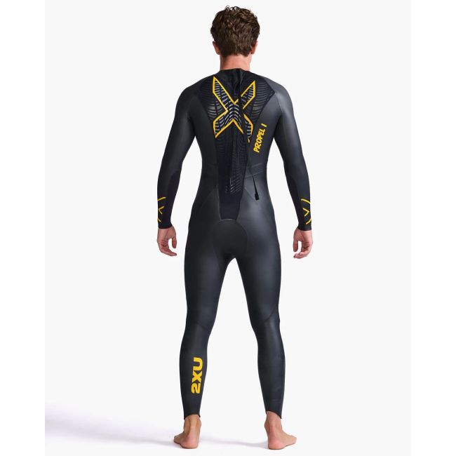2XU - costum neopren P:1 Propel Wetsuit pentru barbati - negru portocaliu