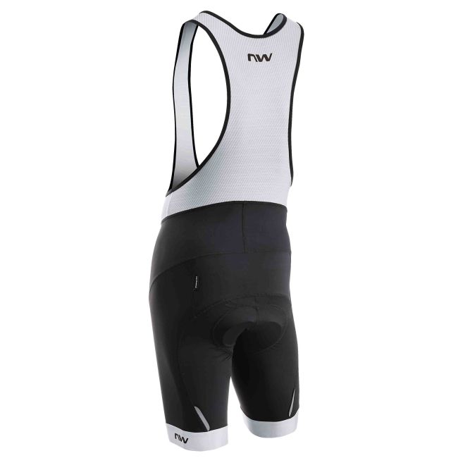 Northwave - pantaloni ciclism scurti cu bretele Force Evo Bibshorts - negru gri deschis