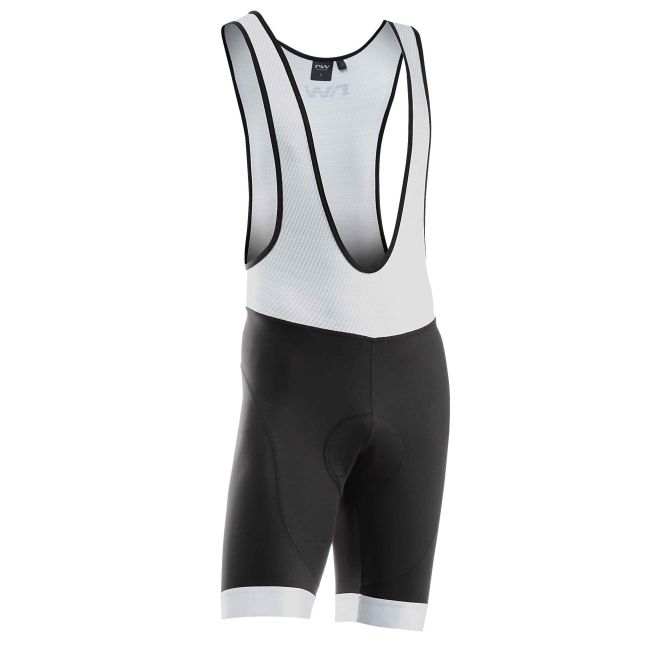 Northwave - pantaloni ciclism scurti cu bretele Force Evo Bibshorts - negru gri deschis