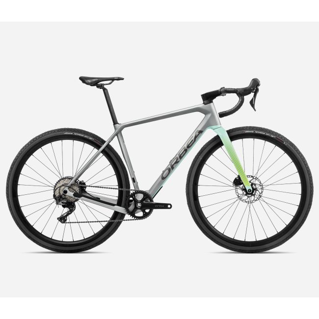 Orbea TERRA M30TEAM 1X Silver - Green - măsura XS - bicicletă gravel