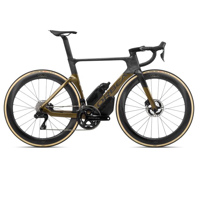 Orbea ORCA AERO M10iLTD Olive Green (Gloss) - Carbon Raw (Matt) - măsura 49 - bicicletă șosea racing aero
