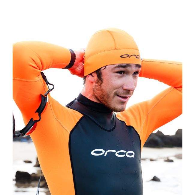 Orca - casca inot neopren - portocaliu