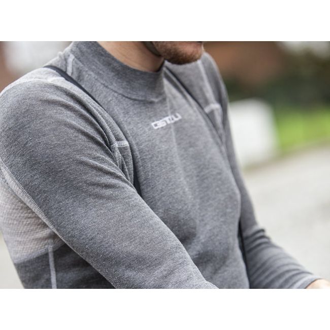 Castelli Bluza corp cu maneca lunga Flanders Warm LS - negru