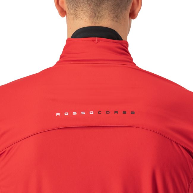 Castelli - Jacheta ciclism vreme rece sau iarna,  Alpha Doppio RoS Jacket - rosu negru