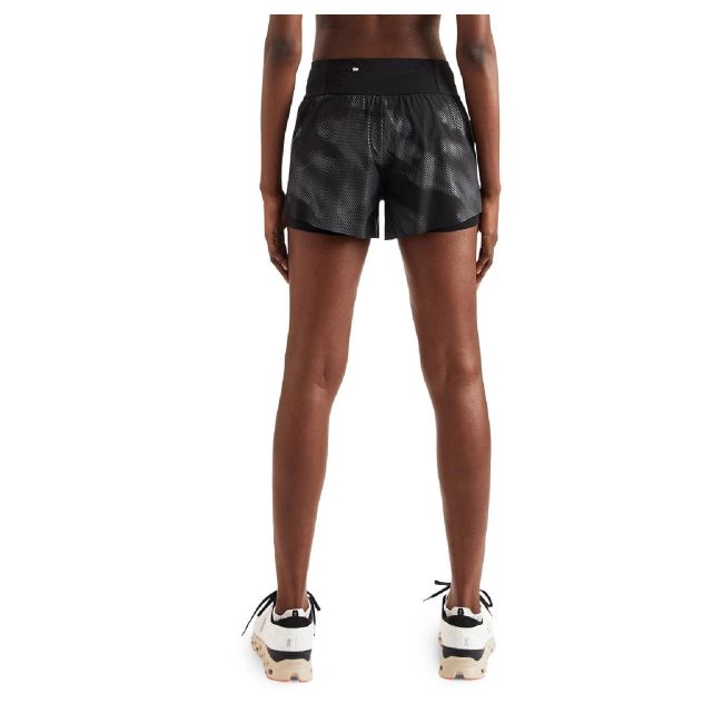 On - pantaloni scurti pentru femei Running W Shorts Lumos - negru reflectorizant