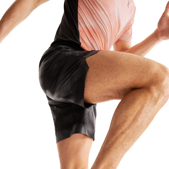On Cloud -  pantaloni scurti alergare pentru barbati, elemente reflectorizante Lightweight Shorts Lumos - negru