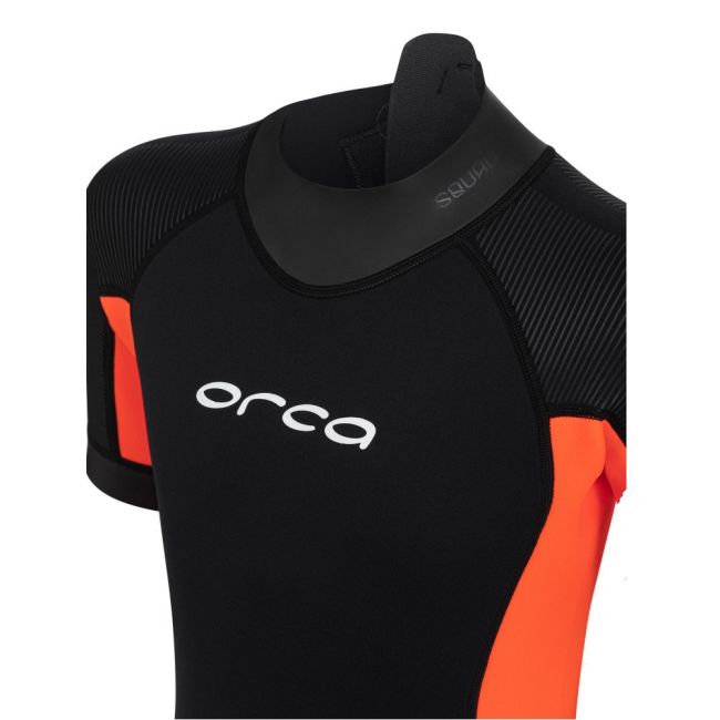 Orca - costum neopren ape deschise pentru copii pantalon scurt OpenWater Vitalis Squad junior Shorty wetsuit - negru portocaliu