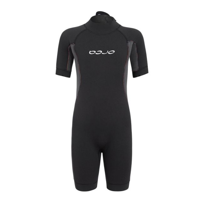 Orca - costum neopren ape deschise pentru copii pantalon scurt OpenWater Vitalis Squad junior Shorty wetsuit - negru portocaliu