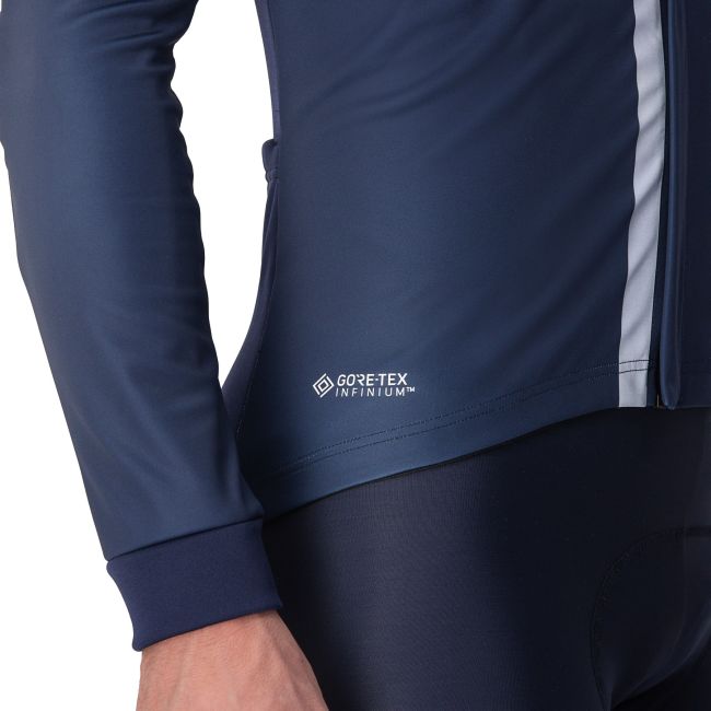 Castelli - Jacheta ciclism vreme rece sau iarna, Entrata Jacket - albastru belgian gri reflect