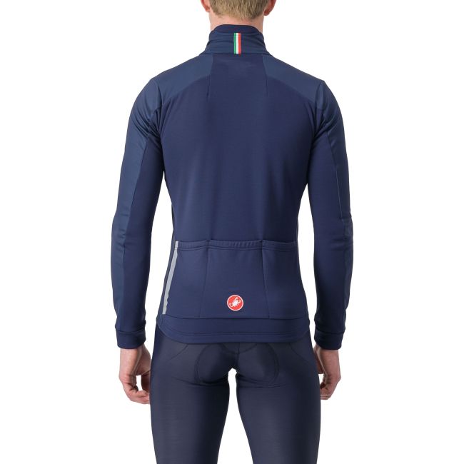 Castelli - Jacheta ciclism vreme rece sau iarna, Entrata Jacket - albastru belgian gri reflect
