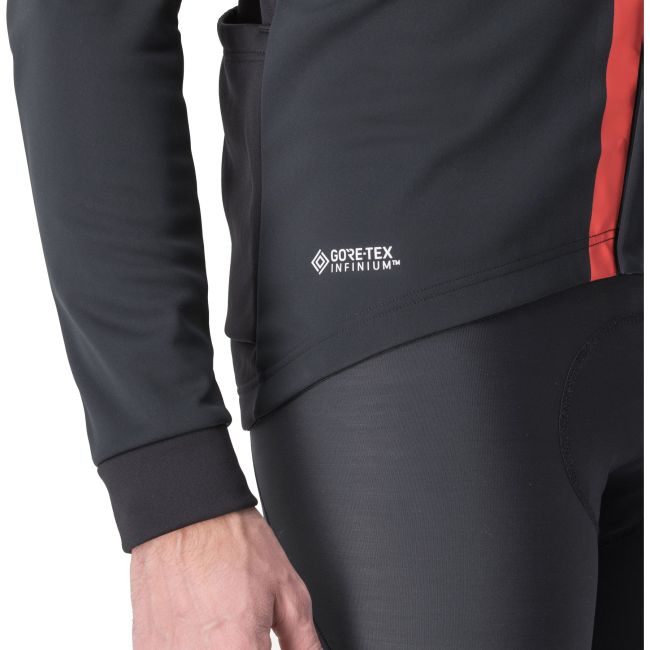 Castelli - Jacheta ciclism vreme rece sau iarna, Entrata Jacket - negru rosu