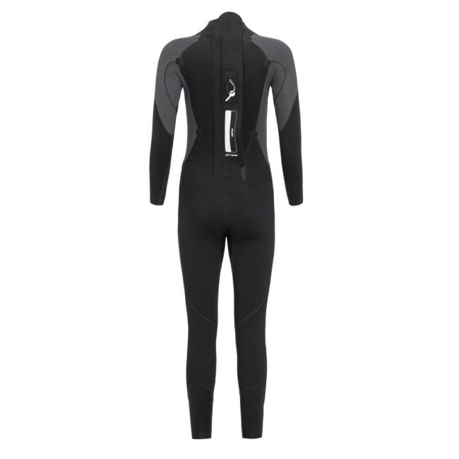 Orca - costum neopren ape deschise pentru copii Junior OpenWater Zeal Squad wetsuit - negru dungi portocalii