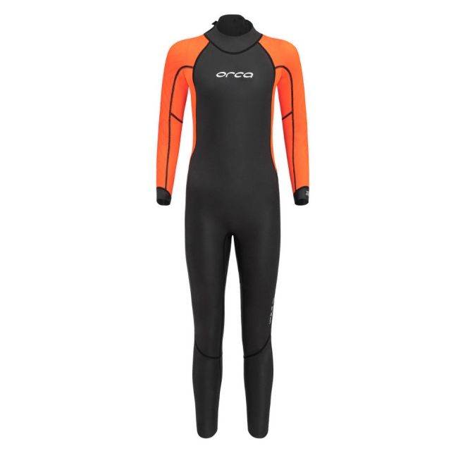 Orca - costum neopren ape deschise pentru copii vizibilitate sporita OpenWater Vitalis Hi Vis Squad junior wetsuit - black orange