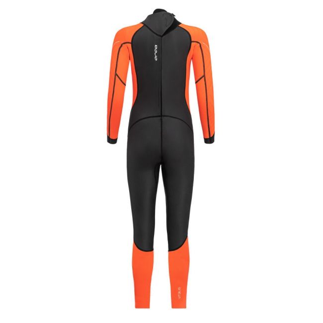 Orca - costum neopren ape deschise pentru copii vizibilitate sporita OpenWater Vitalis Hi Vis Squad junior wetsuit - black orange