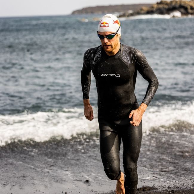 Orca - costum neopren triatlon pentru barbati - Apex Flow Men Wetsuit - negru argintiu