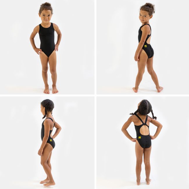 Finis - Costum de baie intreg Fete Bladeback - rosu inchis solid