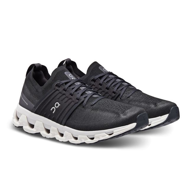 On CloudSwift 3 - pantofi sport pentru barbati - gri inchis negru alb