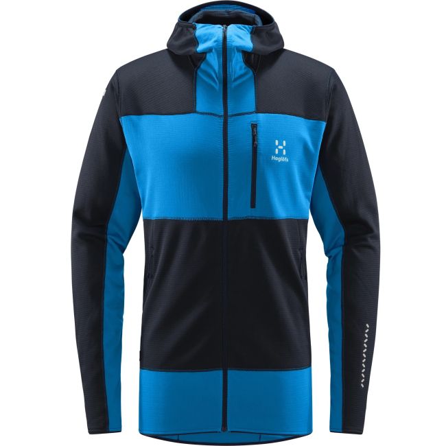 Haglofs - Jacheta fleece barbati L.I.M Mid Fast Hood - alnastru inchis albastru nordic