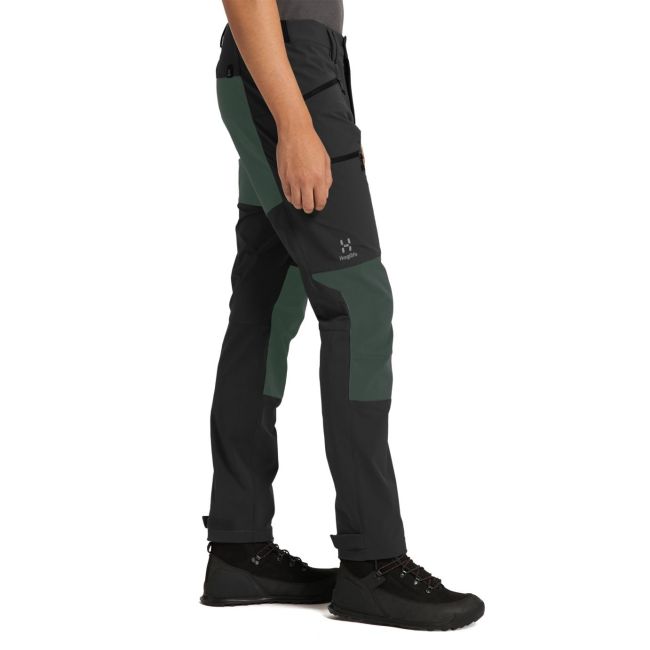 Haglofs - Pantaloni drumetie barbati Mid Slim Pant - negru verde padure