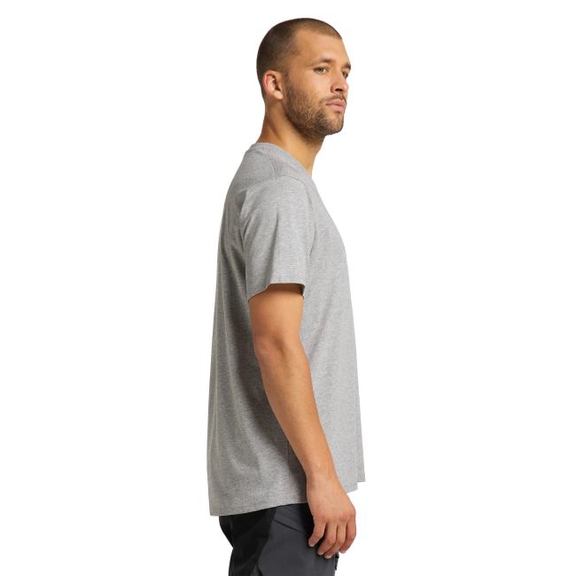 Haglofs - Tricou casual bumbac barbati Camp Tee - gri solid melaj