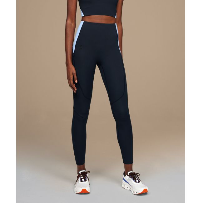 On Cloud - colanti lungi alergare pentru femei Movement Tights Long - negru albastru deschis